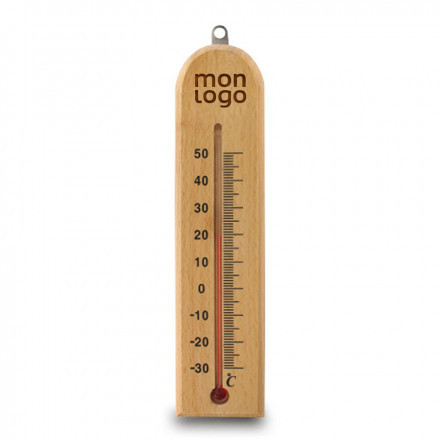 THERMOMETRE EN BOIS PERSONNALISABLE 'SOLBOIS'