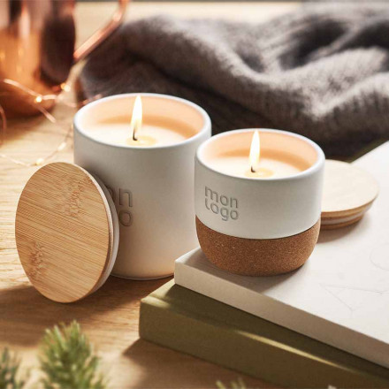 BOUGIE PERSONNALISÉE CIRE VÉGÉTALE 'HAPAIZE'