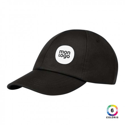 CASQUETTE 6 PANS POLYESTER PERSONNALISABLE  'RESPO