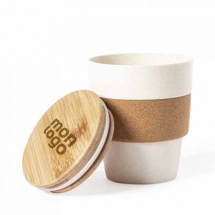 VERRE PERSONNALISABLE LIEGE BAMBOU 350 ML 'FRANY'
