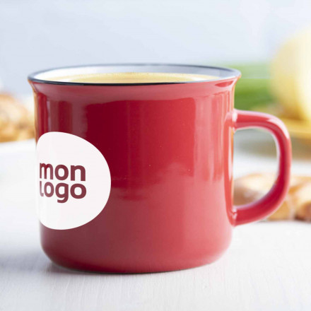 MUG PUBLICITAIRE EN CÉRAMIQUE DESIGN VINTAGE 'RONSIO'