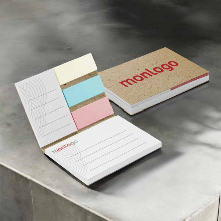 BLOC NOTE PERSONNALISABLE SOUPLE HERBE 'STAVA'