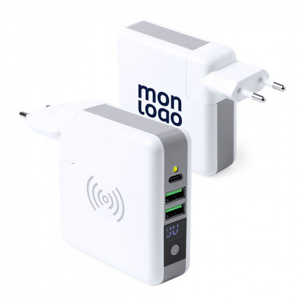 ADAPTATEUR VOYAGE PUBLICITAIRE MULTIFONCTION 'VOIJI'