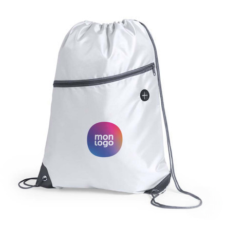 SAC À DOS PERSONNALISABLE AVEC POCHE ZIPPÉE 'KANTO'