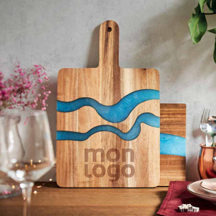 PLANCHE À DÉCOUPER PUBLICITAIRE RÉSINE 'EPOXY'