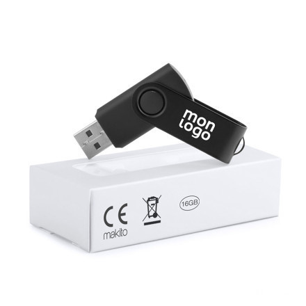 CLÉ USB PERSONNALISÉE 16 GO 'FULL COLOR TWISTER' 