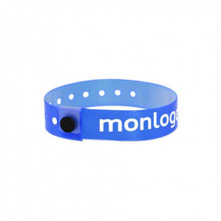 BRACELET PERSONNALISABLE EN VINYLE 'PUNCHY TRANSLUCIDE'