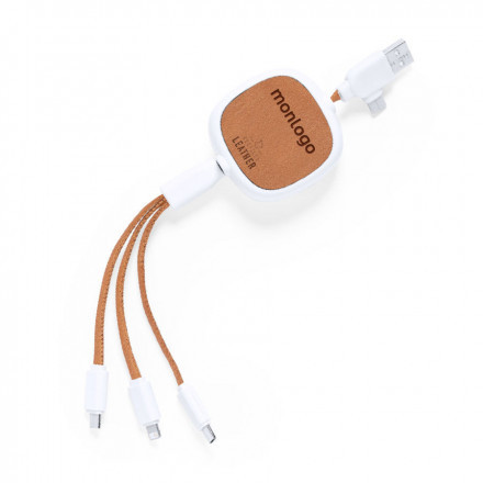 CABLE EN CUIR RECYCLE PERSONNALISABLE 'TARIA'