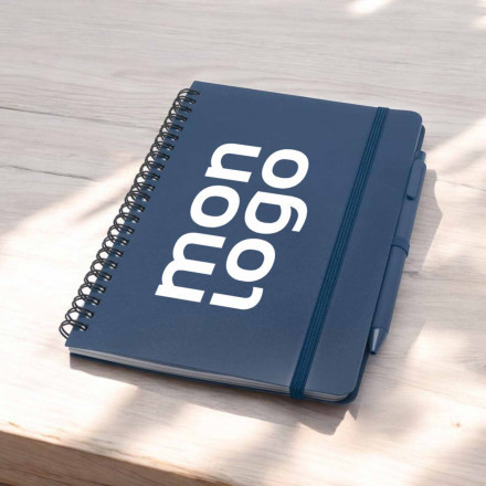 CARNET A5 PERSONNALISE AVEC STYLO ' BIG SEA' 