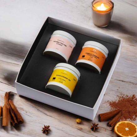 COFFRET EPICES PUBLICITAIRE 'DOUCEURS & DESSERTS'