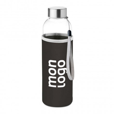 BOUTEILLE VERRE/NEOPRENE PERSONNALISABLE 'BOCA GLASS' 4J
