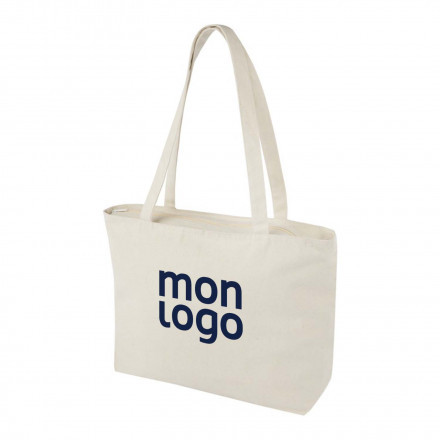 RAPIDE 4J   SAC SHOPPING ZIPPE PERSONNALISABLE 320G/M² 'PAVIR'