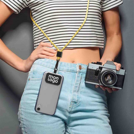 TOUR DE COU TELEPHONE PERSONNALISABLE 'MOBILA'