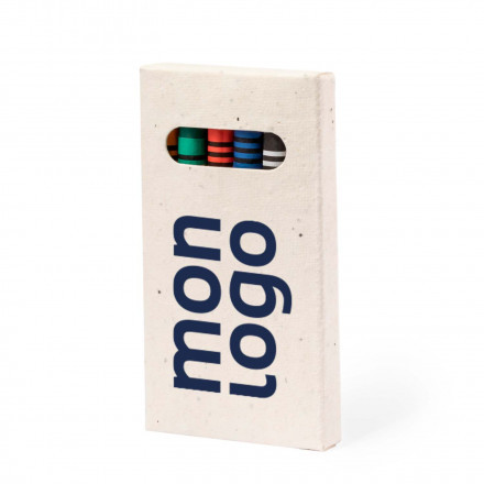 ETUI 6 CRAYONS PERSONNALISABLE 'CORDOU ENSEMENCE'