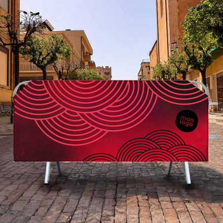 COUVRE BARRIERE SANS COINS PERSONNALISABLE 'VAUBAN'