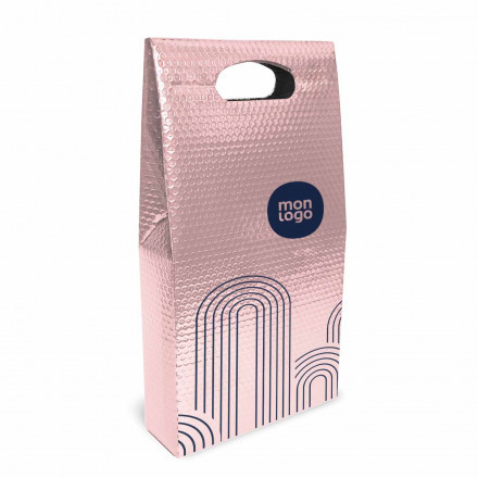 SAC BOUTEILLE METALISE PERSONNALISABLE 'VIGNA BRILLANT'