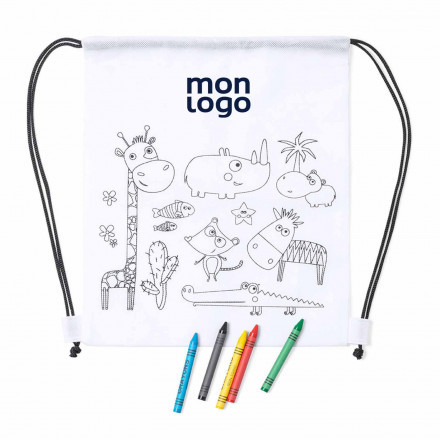 SAC A COLORIER PERSONNALISABLE 'KIDDY CORDE'
