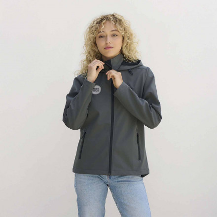 SOFTSHELL FEMME PERSONNALISEE 'RACE HOODED'