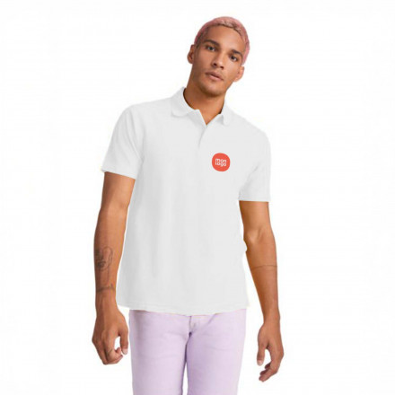 POLO MIXTE PERSONNALISE BLANC 'ASTRALO' 180G/M2