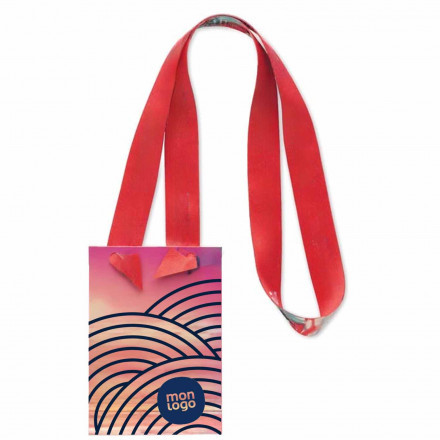 TOUR DE COU BADGE PERSONNALISABLE 'MAKELA RPET'