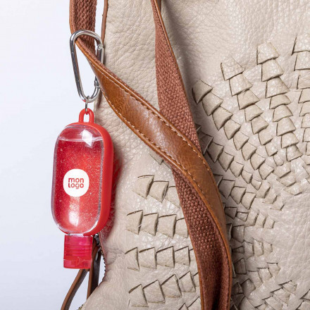 PORTE CLE GEL NETTOYANT PERSONNALISABLE 'ANDIE'