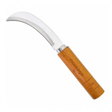 COUTEAU INCURVE MANCHE BOIS PERSONNALISABLE 'DRUIDY' 