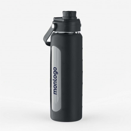 BOUTEILLE VERRE BOROSILI PERSONNALISEE 750ML 'STEEVERRE'