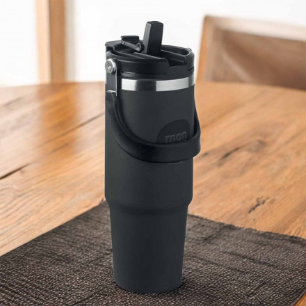 MUG ISOTHERME PERSONNALISE ACIER RECYCLE 850ML 'FAMEZ' 