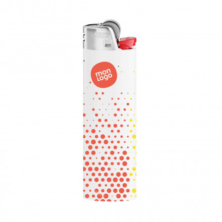 BRIQUET BIC HOLOGRAPHIQUE FINITION MAT PERSONNALISABLE 'FIREFLAMME'