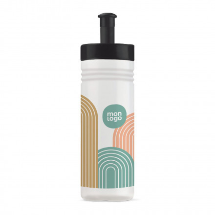 GOURDE DE SPORT PERSONNALISABLE 500ML OPAQUE BLANC 'GYM'