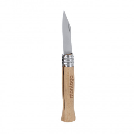 COUTEAU PLIANT MANCHE BOIS PERSONNALISBALE 'APINOL WOOD'