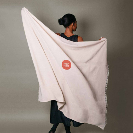 PLAID EN COTON PERSONNALISABLE 'NANGA' 260GR/M² 