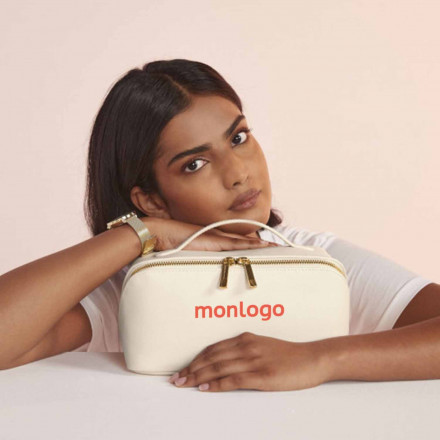 TROUSSE DE TOILETTE PU PERSONNALISABLE 'REBEKA'