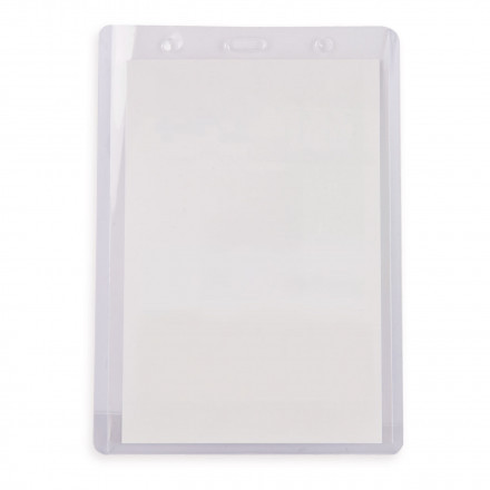 PORTE BADGE PUBLICITAIRE PVC 3 TROUS 'BULA'