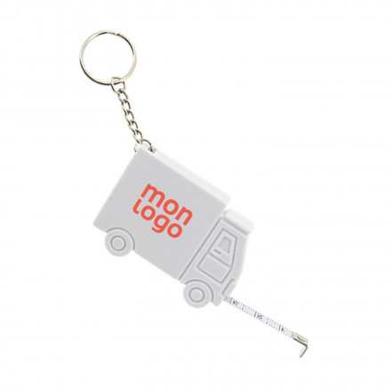 PORTE CLES METRE RUBAN PERSONNALISABLE 'DANO CAMION'