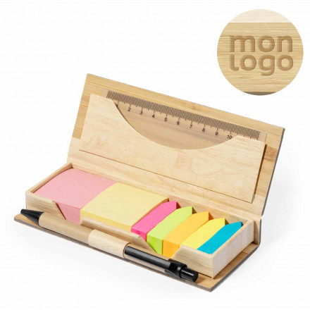 SET DE BUREAU EN BAMBOU PERSONNALISABLE 'MORGAN'