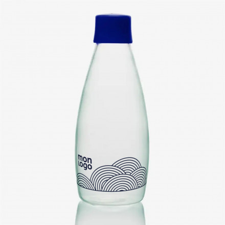 BOUTEILLE VERRE 800 ML PERSONNALISABLE 'GO 08'