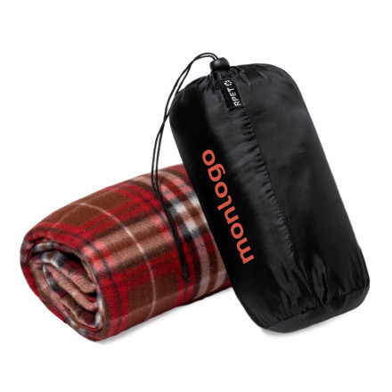 PLAID POLAIRE PERSONNALISABLE RPET 'DUNKELD' 200GR/M²