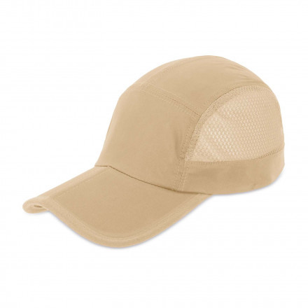 CASQUETTE DE SPORT PLIABLE PERSONNALISABLE 'CARUN PLIABLE' - beige