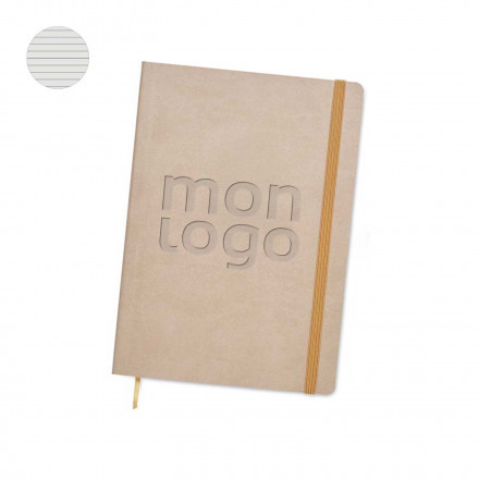 CARNET SUR MESURE PERSONNALISABLE EN PU A5 'MYNOTE' - ligné