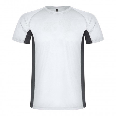 TEE-SHIRT DE SPORT ENFANT PERSONNALISABLE 'SHANGHAI' - blanc/gris