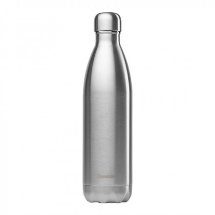 BOUTEILLE ISOTHERME PERSONNALISABLE INOX 750 ML QWETCH® - argenté