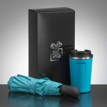 SET DE VOYAGE PERSONNALISABLE 'TRAVELLY' - bleu clair