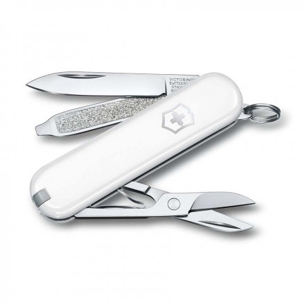 COUTEAU SUISSE PUBLICITAIRE 7 FONCTIONS 'CLASSIC SD' - blanc