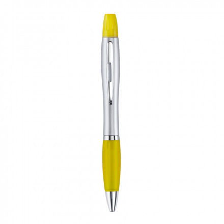 STYLO ET SURLIGNEUR PUBLICITAIRE 'RIO DUO' - jaune