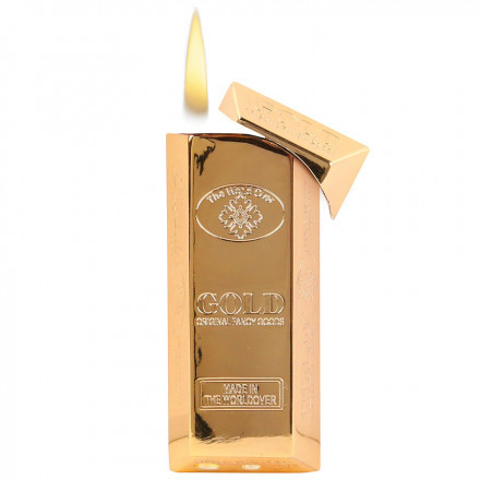 BRIQUET RECHARGEABLE LINGOT 'DORIANO' - doré