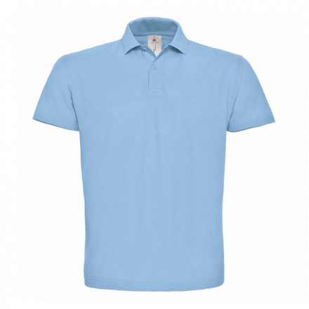 POLO PERSONNALISABLE HOMME B&C 'ADIMO' - bleu clair
