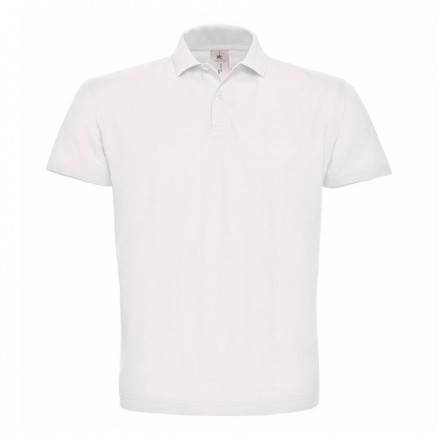 POLO PERSONNALISABLE HOMME B&C 'ADIMO' - blanc