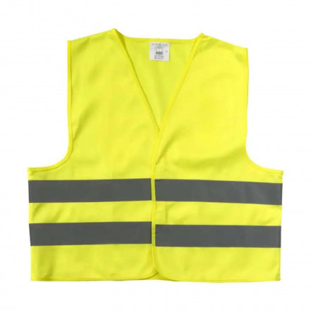 GILET DE SECURITE PERSONNALISABLE ENFANT 'FLUOSAFE' - jaune