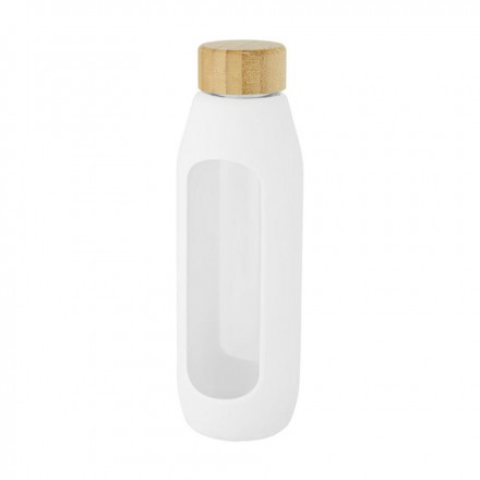 BOUTEILLE PERSONNALISEE VERRE BOROSILICATE 'SILIGRIP' RAPIDE 4J - blanc